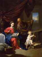 Святое семейство в плотницкой мастерской. 1746. Художественный музей Крокера, Сакраменто, Калифорния