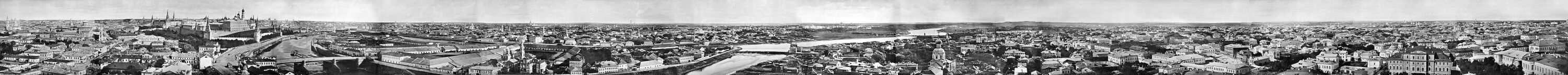 Вид Москвы в 1867 году. Нажмите сюда, чтобы увидеть изображение с примечаниями.
