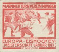 Плакат 1913 Ice Hockey European Championship