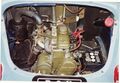 Горизонтально установленный двигатель Renault 4CV 1960 года выпуска (750 л.с.)