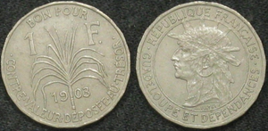 1 франк 1903 года