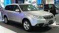 Праворульный 2008 Subaru Forester (JDM) с небольшим зеркалом на крыле для просмотра «мёртвой зоны»