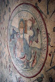 Мозаика (VI век) Церкви Апостолов в Мадабе, Иордания.