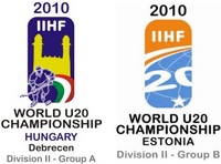Логотипы 2010 IIHF World U20 Championship Division II