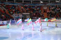 Флаги стран-участниц соревнований.