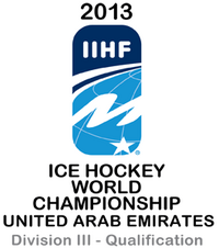 Логотип 2013 IIHF Ice Hockey World Championship Division III Qualification