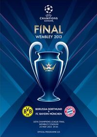 Обложка официальной программы финального матча розыгрыша Лиги чемпионов УЕФА 2012/2013