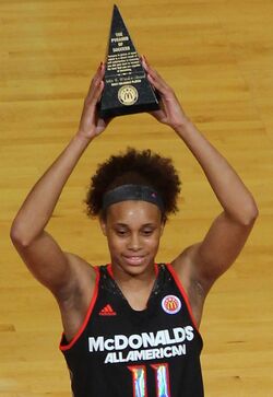 Тёрнер на церемонии вручения награды MVP McDonald's All-American (2 апреля 2014 года)