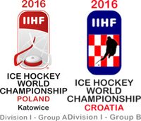 Логотипы 2016 IIHF Ice Hockey World Championship Division I