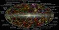 Панорамный вид распределения скоплений и сверхскоплений в инфракрасном диапазоне