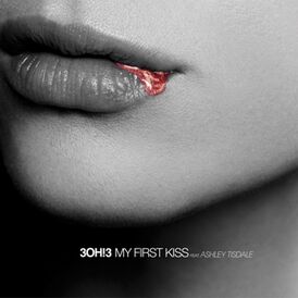 Обложка сингла группы 3OH!3 при участии Кеши «My First Kiss» ()