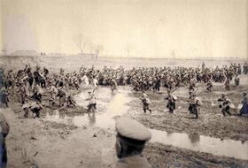 58-й Прагский полк на переходе в Сандепу, Маньчжурия. Не позднее марта 1905 года.