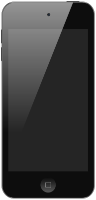 Лицевая сторона iPod touch 5 поколения