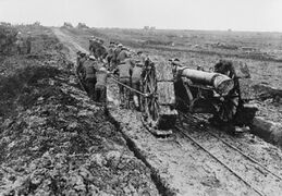 Использование колёсных накладок для улучшения проходимости в грязи, Битва на Сомме в сентябре 1916