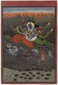 Гаруда несёт Вишну через грозовое небо. 1775, Собрание Фроста.