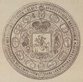 Печать короля и великого князя Августа III, 1738 г.