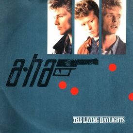 Обложка сингла A-ha «The Living Daylights» (1987)