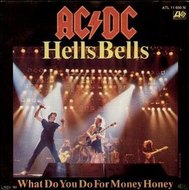 Обложка сингла AC/DC «Hells Bells» (1980)