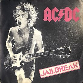 Обложка сингла AC/DC «Jailbreak» (1976)