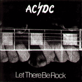 Обложка альбома AC/DC «Let There Be Rock» (1977)