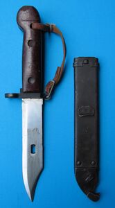 Штык-нож 6Х3 к АКМ, с пилой на обухе