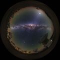 Ночной снимок небесной полусферы