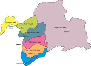 Горно-Бадахшанская автономная область на карте
