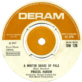 Обложка сингла Procol Harum «A Whiter Shade of Pale» (1967)