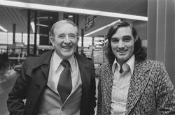 Дэнни Бланчфлауэр и Джордж Бест в 1979 году