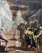 Перенесение тела Святого Марка. 1562—1566. Холст, масло. Галерея академии, Венеция