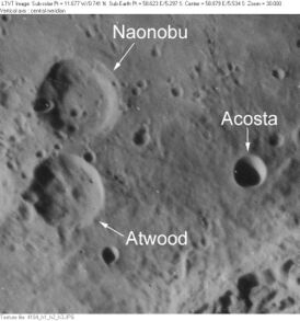 Снимок зонда Lunar Orbiter - IV