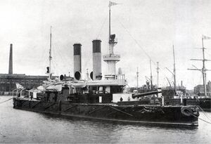 Броненосец «Адмирал Ушаков» в Кронштадте в 1897 году