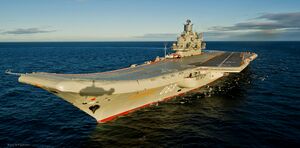 ТАВКР «Адмирал Флота Советского Союза Кузнецов» в 2012 году