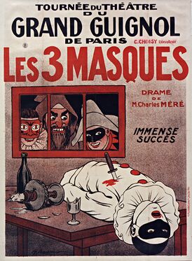 Афиша спектакля «Три маски» (1920)