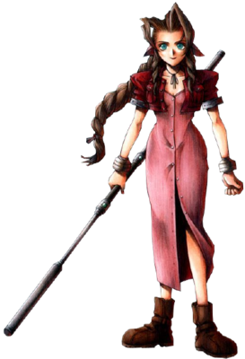 Концепт-арт Айрис Гейнсборо для «Final Fantasy VII». Художник — Тэцуя Номура.