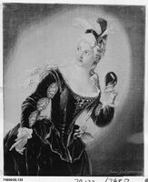 Ж.-Ж. Янс. Дама с маской. Шпалера по композиции Ж.-Б. Сантерра. 1725 Метрополитен-музей, Нью-Йорк