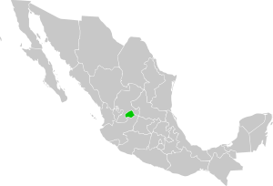 Агуаскальентес на карте