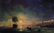 И. К. Айвазовский. Вид Одессы в лунную ночь. 1846