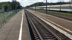 Akulovo Station (view from high platform).JPG