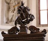 Святой Георгий, побеждающий дракона. 1594—1598. А. Ван дер Брюль и Г. Гатти. Дерево. Хор церкви
