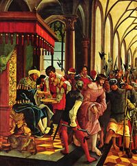 Альбрехт Альтдорфер. «Пилат умывает руки перед народом» (1509 г.)