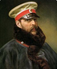 Александр II в генеральской форменной фуражке, 1865