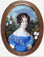 Портрет великой княгини Александры Фёдоровны, конец 1810-х - начало 1820-х гг.