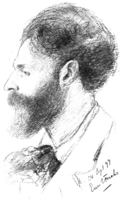 Альфред Носсиг в 1899 году Рисунок Эмиля Фукса.