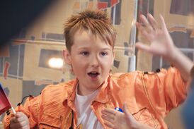 11-летний Алексей после конкурса. 2007 год