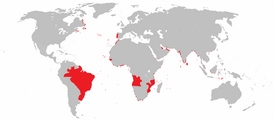 Карта колониальной экспансии Португальской империи