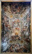 Триумф Божественного Провидения и силы Барберини. Роспись плафона Большого зала. 1639. Палаццо Барберини, Рим