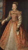 Алонсо Санчес Коэльо. Елизавета Валуа, королева Испании, около 1560. Художественно-исторический музей, Вена.