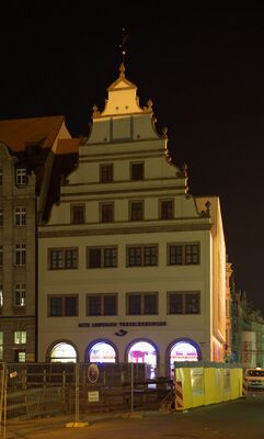 Альте Вааге на Рыночной площади Лейпцига