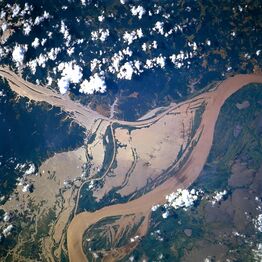 Разлив Амазонки, спутниковый снимок